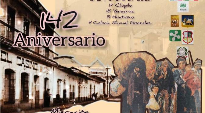 142° Aniversario de la migración italiana en México, con nuestro Marco Turra.